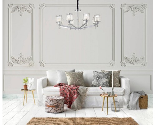 Подвесная люстра  691/8S (Chrome) Escada