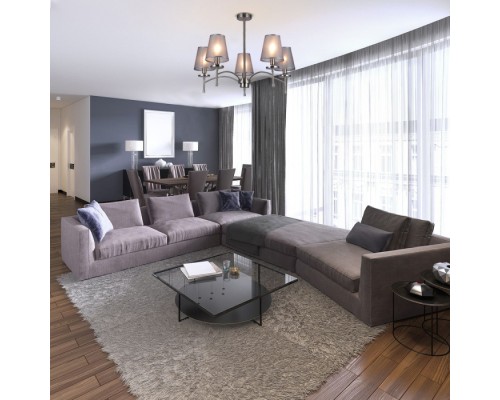 Потолочная люстра Faith 694/5PL Nickel Escada