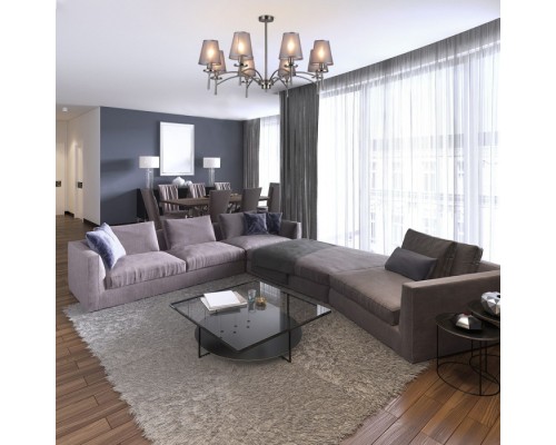 Потолочная люстра Faith 694/8PL Nickel Escada