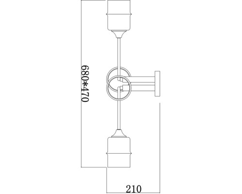 Потолочная люстра Mondrian 699/4P Escada