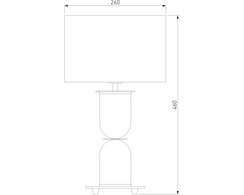 Интерьерная настольная лампа Caprera 01153/1 латунь Eurosvet