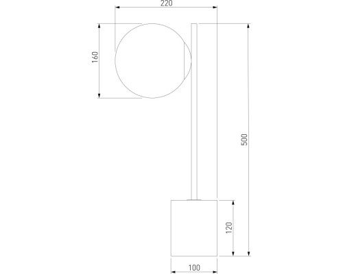 Интерьерная настольная лампа Marbella 01157/1 латунь Eurosvet