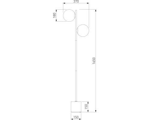Торшер Marbella 01158/2 латунь Eurosvet