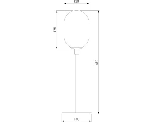 Интерьерная настольная лампа Loona 01161/1 латунь Eurosvet