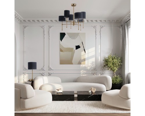 Интерьерная настольная лампа Notturno 01162/1 латунь Eurosvet