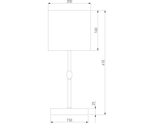 Интерьерная настольная лампа Notturno 01162/1 черный Eurosvet