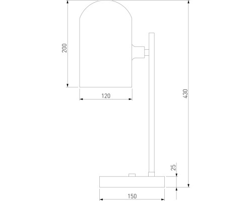 Интерьерная настольная лампа Bambola 01164/1 латунь Eurosvet