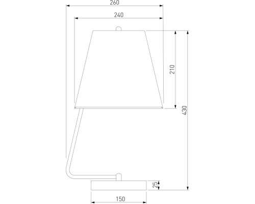 Интерьерная настольная лампа Amaretto 01165/1 хром Eurosvet