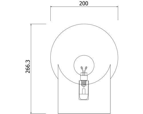 Интерьерная настольная лампа Pax 01167/1 черный Eurosvet