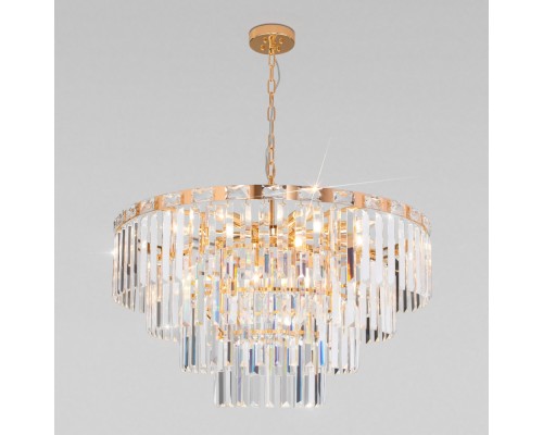 Подвесная люстра Elegante 10130/10 золото Eurosvet
