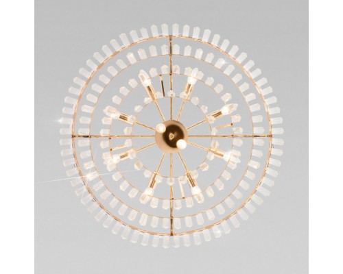 Подвесная люстра Elegante 10130/10 золото Eurosvet