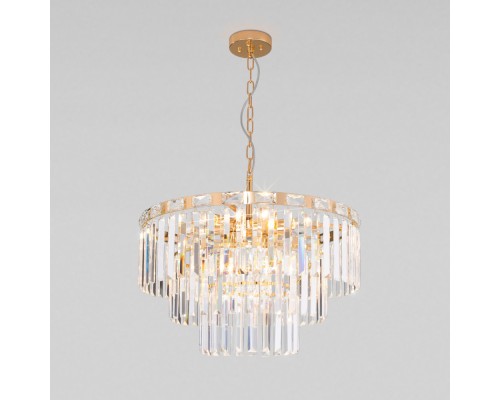 Подвесная люстра Elegante 10130/8 золото Eurosvet