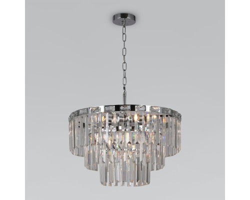 Подвесная люстра Elegante 10130/8 хром Eurosvet