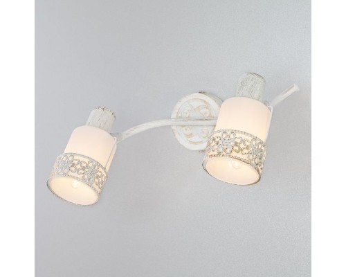 Спот 20025-20026 20025/2 белый с золотом Eurosvet