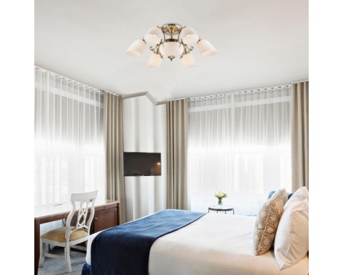 Потолочная люстра 22010 22010/6+2 античная бронза Eurosvet