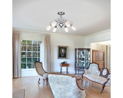 Потолочная люстра 22080 22080/6 хром Eurosvet