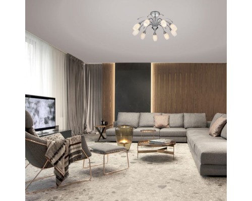 Потолочная люстра 22080 22080/9 хром Eurosvet