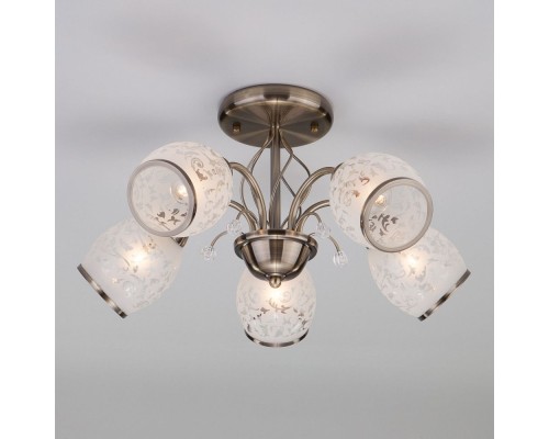 Потолочная люстра 30026 30026/5 античная бронза Eurosvet