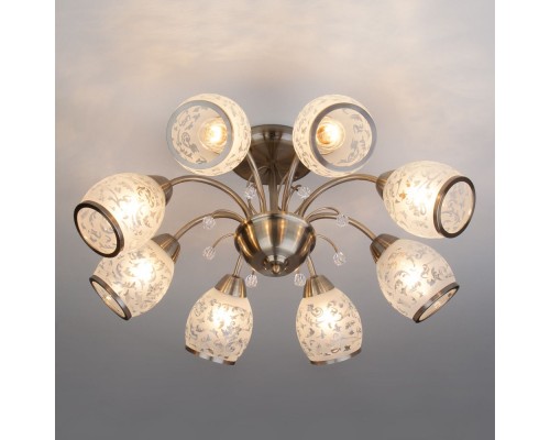 Потолочная люстра 30026 30026/8 античная бронза Eurosvet