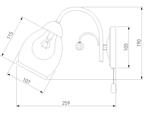 Бра  30026/1 золото Eurosvet