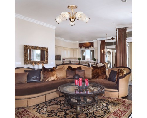 Потолочная люстра  30026/5 золото Eurosvet