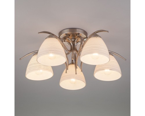 Потолочная люстра Megan 30121/5 сатин-никель Eurosvet