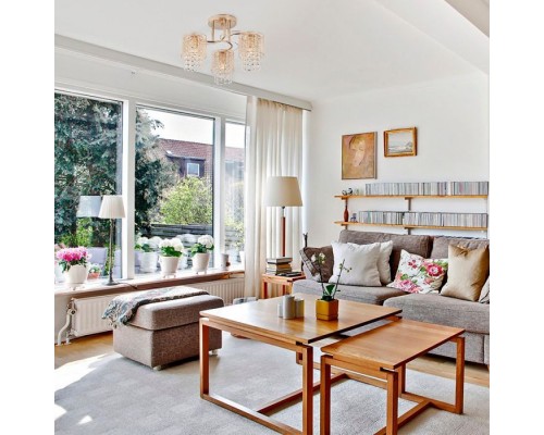 Потолочная люстра Bonnie 30137/3 золото Eurosvet