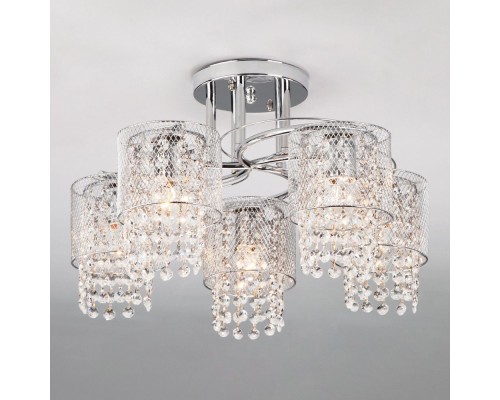 Потолочная люстра Bonnie 30137/5 хром Eurosvet