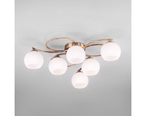 Потолочная люстра Alba 30144/6 античная бронза Eurosvet