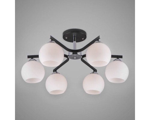 Потолочная люстра Blasco 30145/6 хром/венге Eurosvet