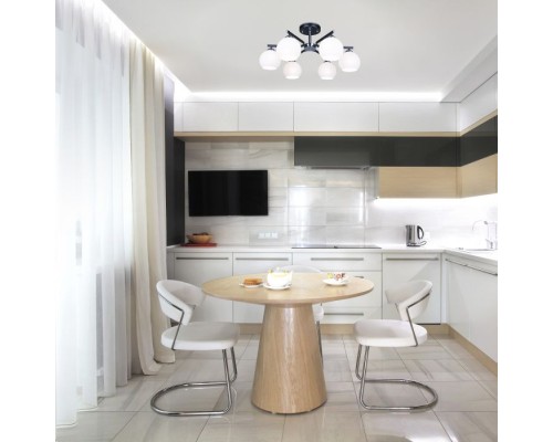 Потолочная люстра Blasco 30145/6 хром/венге Eurosvet