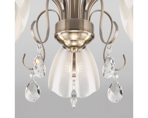 Потолочная люстра Floranse 30155/5 античная бронза Eurosvet