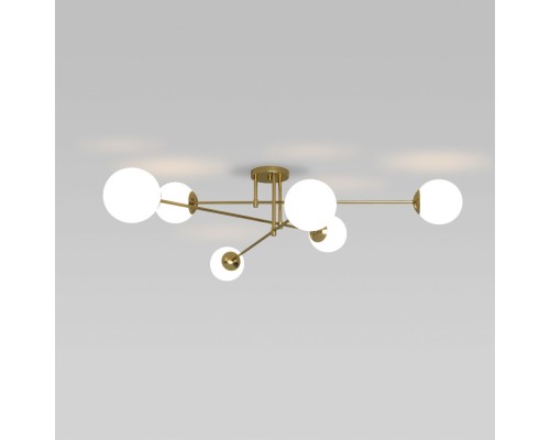 Потолочная люстра Netz 30181/6 латунь Eurosvet