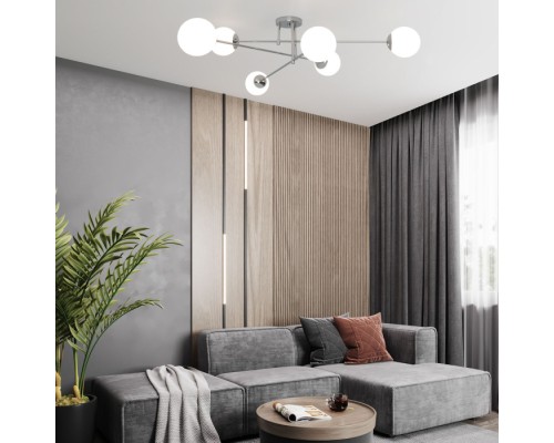 Потолочная люстра Netz 30181/6 хром Eurosvet