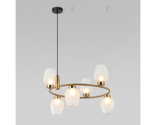 Подвесной светильник Alva 30183/6 латунь Eurosvet