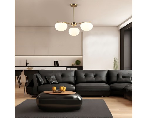 Потолочная люстра Like 30190/3 латунь Eurosvet