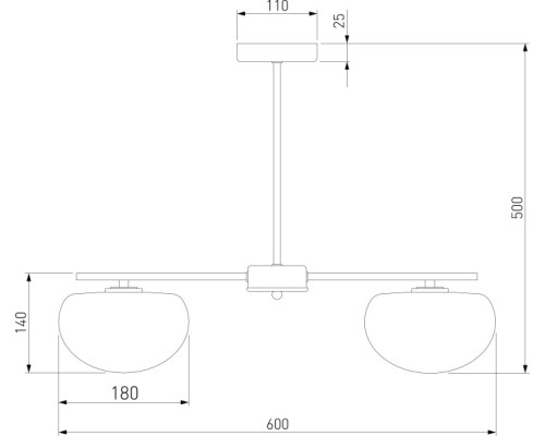 Потолочная люстра Like 30190/3 латунь Eurosvet