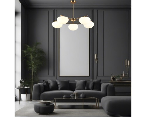 Потолочная люстра Like 30190/5 латунь Eurosvet