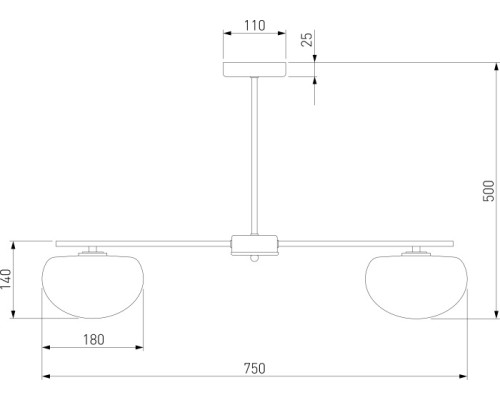 Потолочная люстра Like 30190/5 латунь Eurosvet