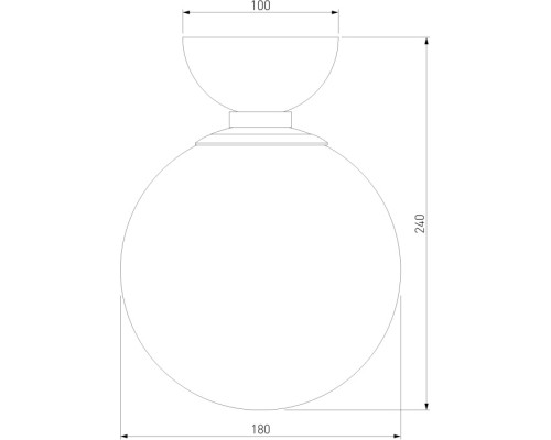 Настенно-потолочный светильник Bubble 30197/1 черный Eurosvet