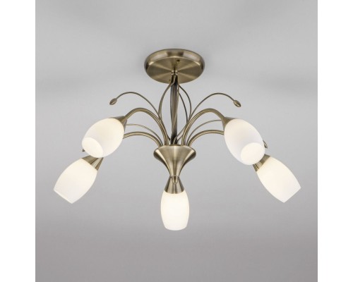 Потолочная люстра Ginevra 30280/5 античная бронза Eurosvet