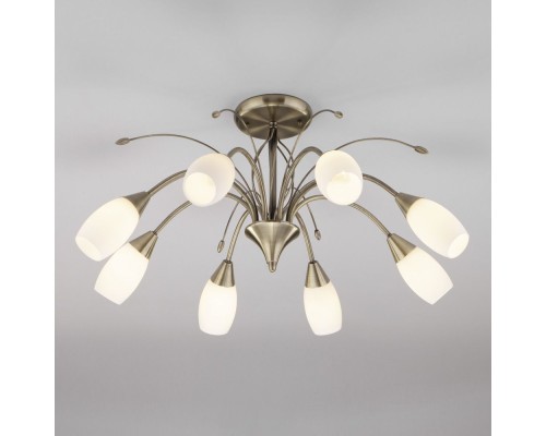 Потолочная люстра Ginevra 30280/8 античная бронза Eurosvet