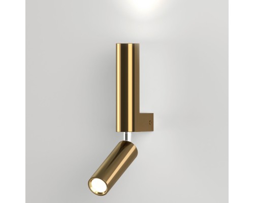 Настенный светильник Pitch 40020/1 LED латунь Eurosvet