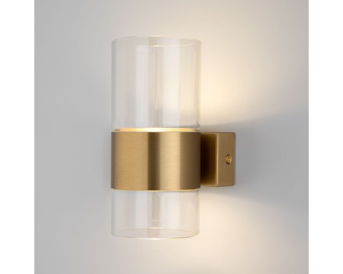 Настенный светильник Watford 40021/1 LED латунь/прозрачный Eurosvet