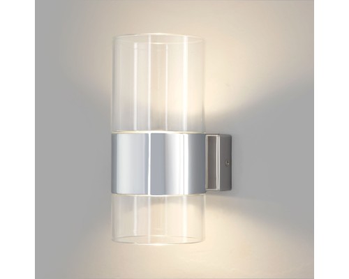 Настенный светильник Watford 40021/1 LED хром/прозрачный Eurosvet