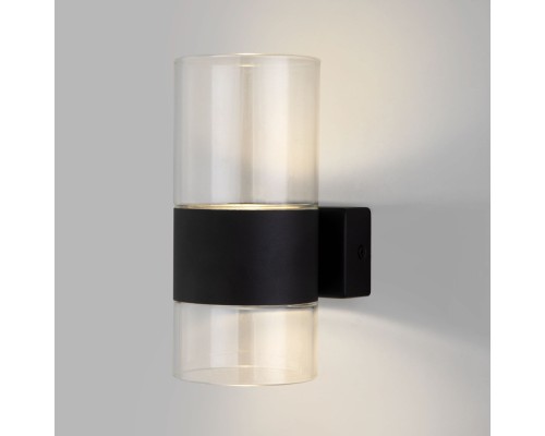 Настенный светильник Watford 40021/1 LED чёрный/прозрачный Eurosvet