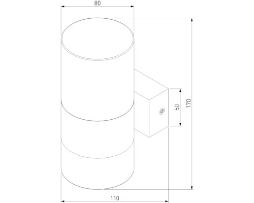 Настенный светильник Watford 40021/1 LED чёрный/прозрачный Eurosvet
