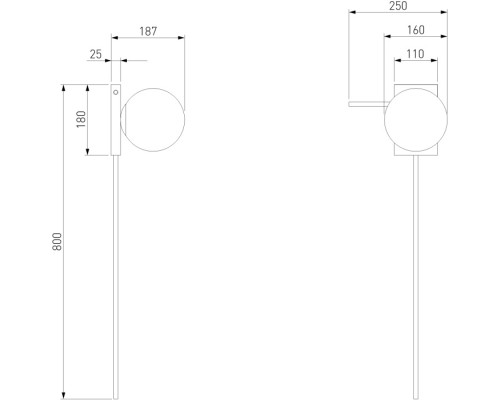 Настенный светильник Fredo 40033/1 белый Eurosvet