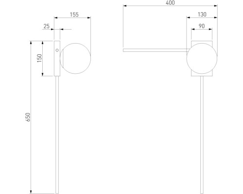 Настенный светильник Fredo 40034/1 белый Eurosvet