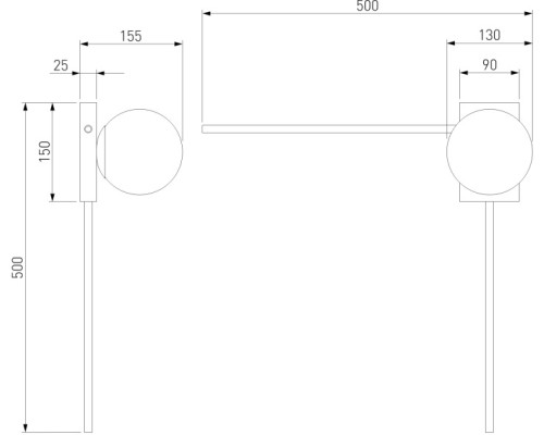 Настенный светильник Fredo 40035/1 белый Eurosvet